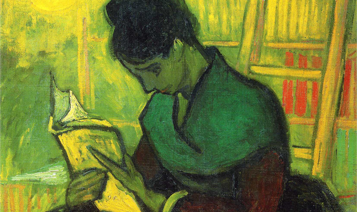 The novel reader by Vincent Van Gogh
